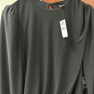 Express long sleeve black bodysuit